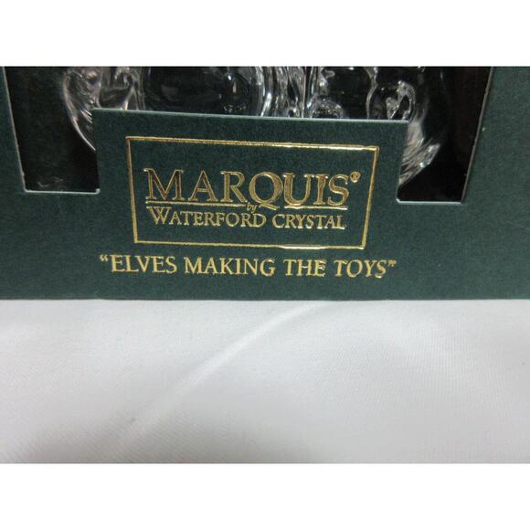 MARQUIS WATERFORD CRYSTAL ELVES MAKING THE TOYS SANTA CLAUS IS COMING TO TOWN - Picture 6 of 8